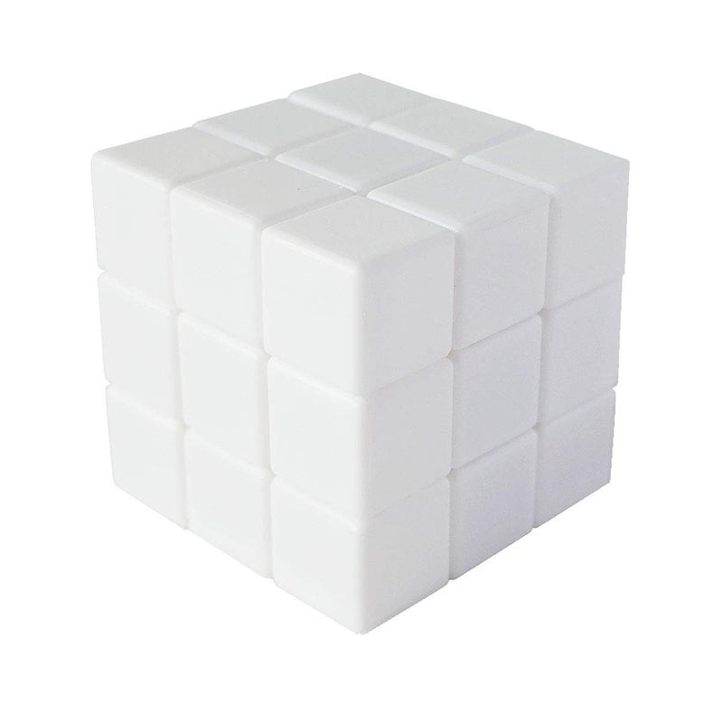 FOIBURELY 3x3 المكعب السحري الفارغ 3x3x3 الأبيض ألعاب الألغاز المكعب DIY - Image 1